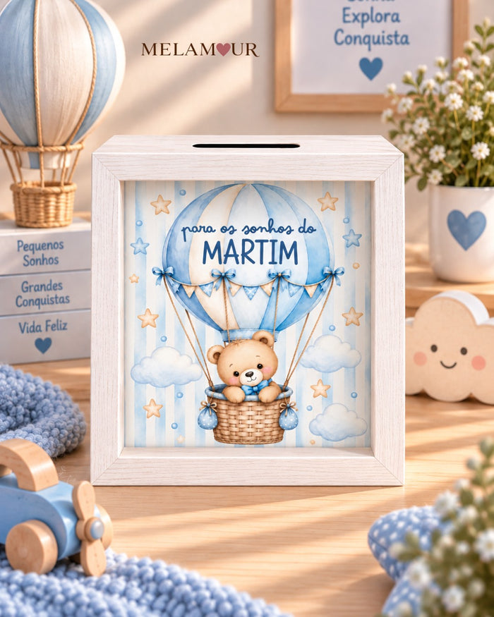 Coelhinho no Balão | Mealheiro Personalizado