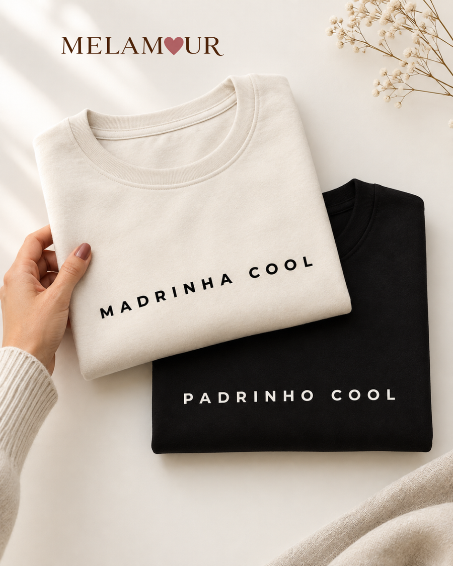 Madrinha Cool · Padrinho Cool | Camisolas para Padrinho & Madrinha
