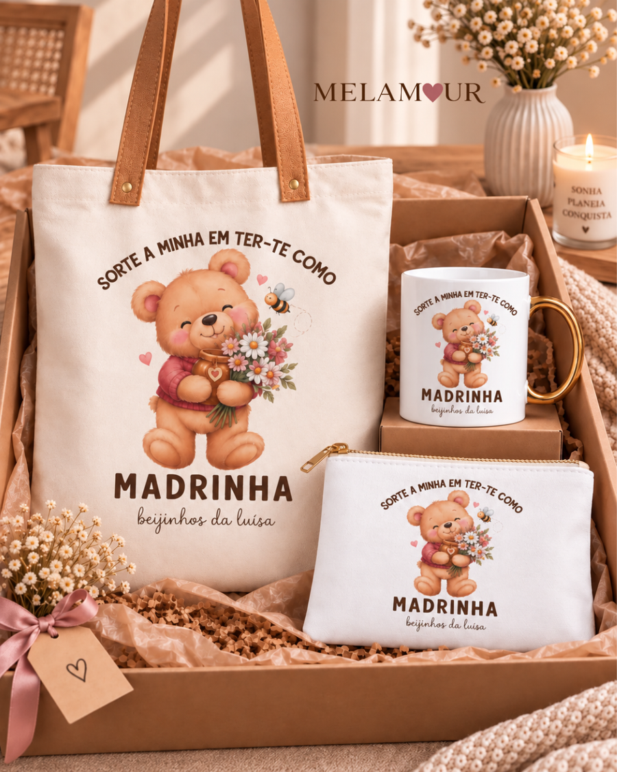 Sorte a Minha em Ter-te Como Madrinha | Conjunto Presente