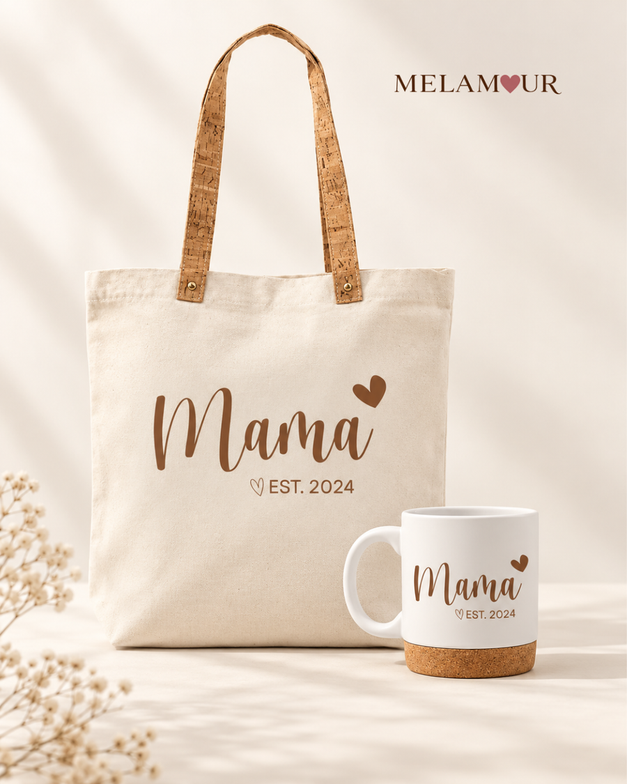 Mama Est. | Tote + Caneca Personalizadas