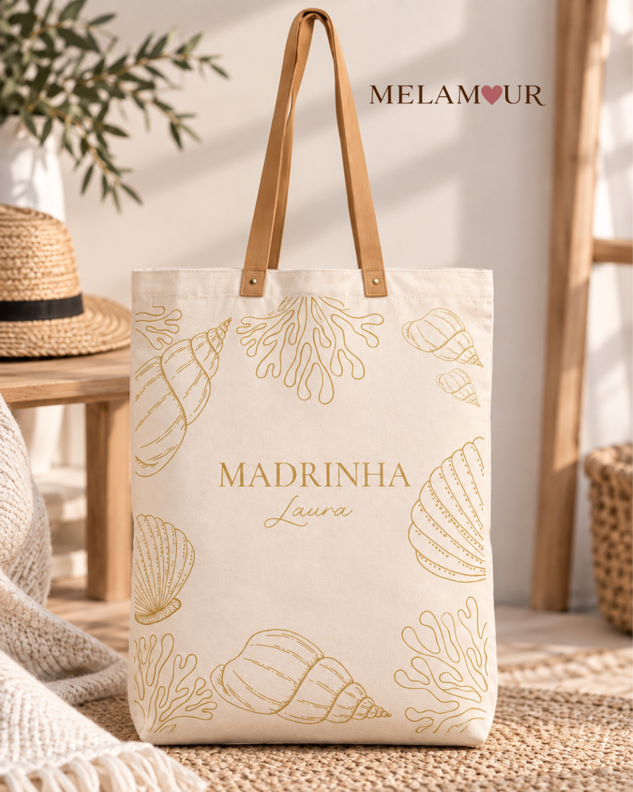 Madrinha Conchas | Tote Bag Personalizada