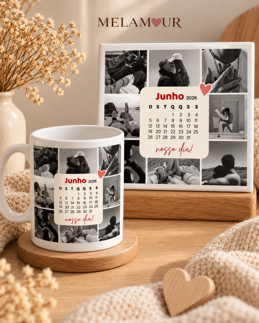 O Nosso Dia | Caneca + Azulejo Personalizados
