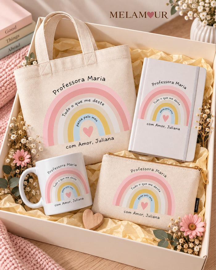 Arco-Íris — Tudo o que me Deste | Tote, Caneca, Caderno ou Necessaire
