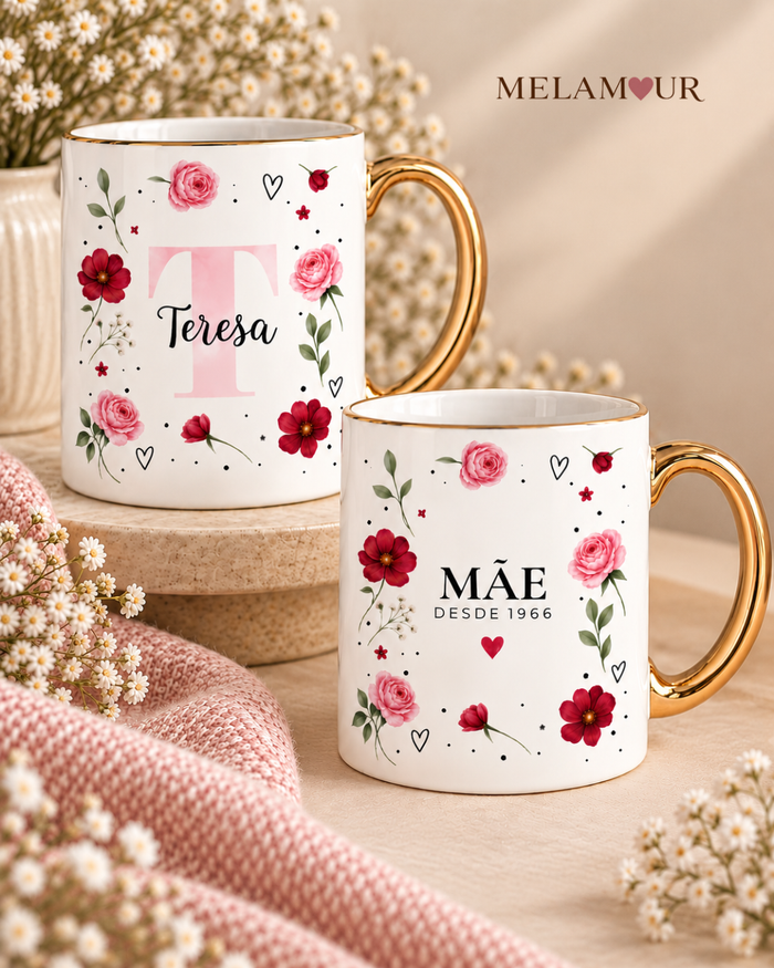 Mãe Desde | Caneca Personalizada