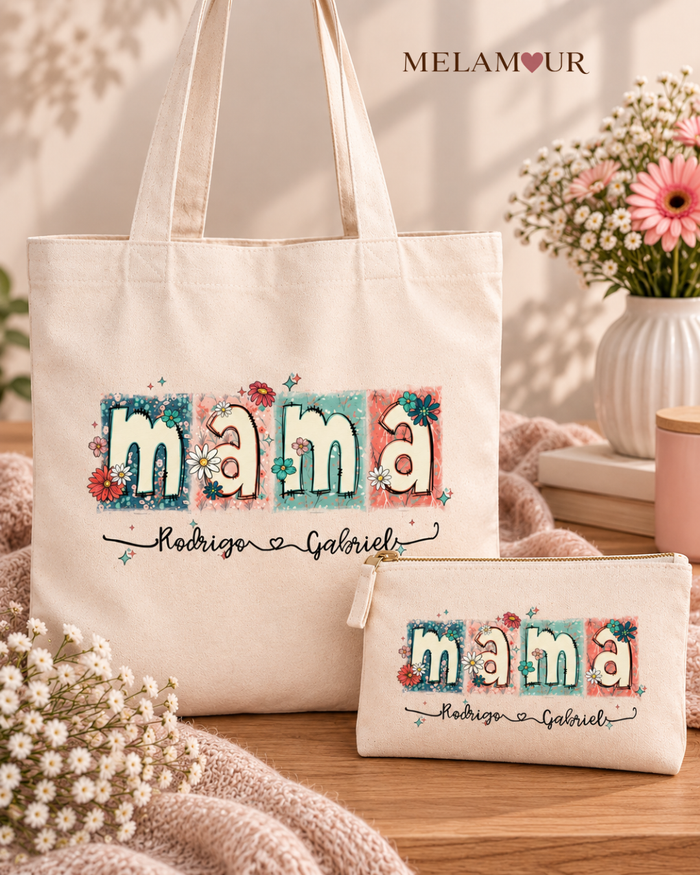 Mãe | Tote Bag + Necessaire Personalizados