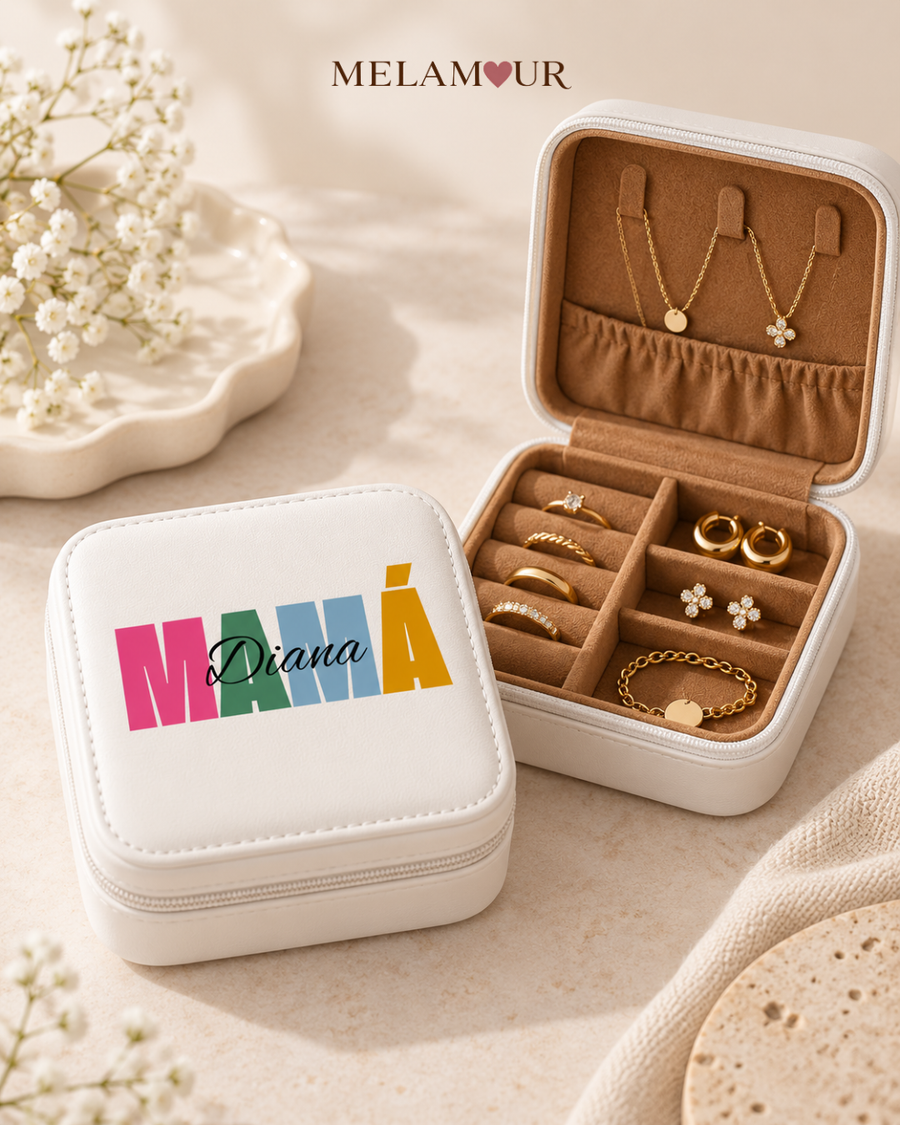 MAMA + Nome | Porta-Joias Personalizado