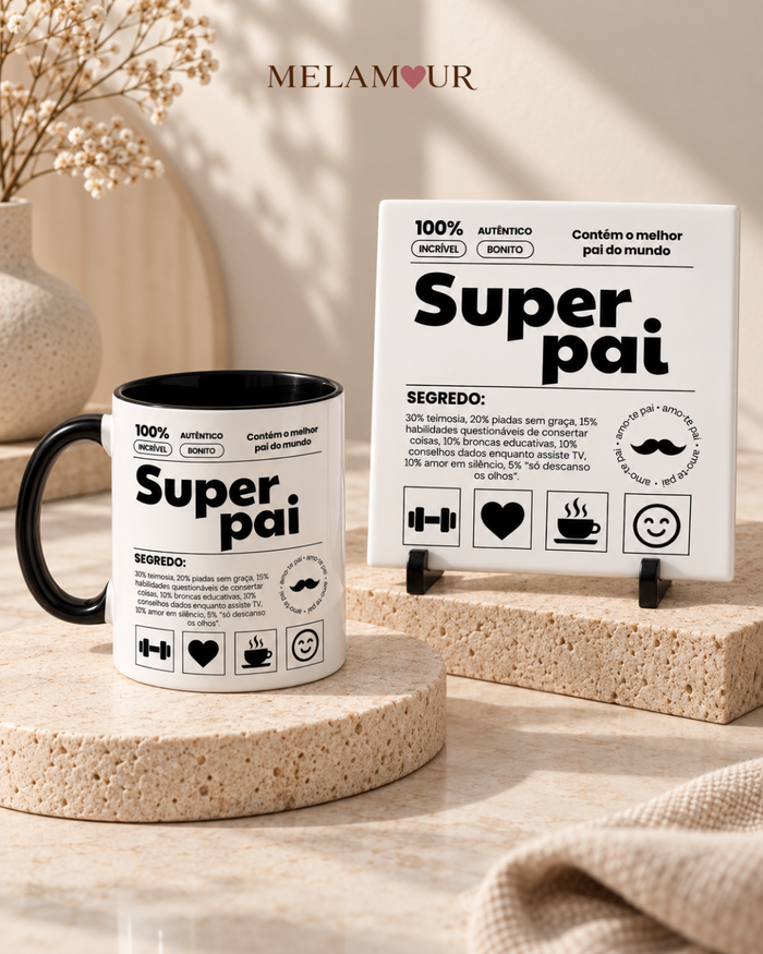 Super Pai | Azulejo + Caneca