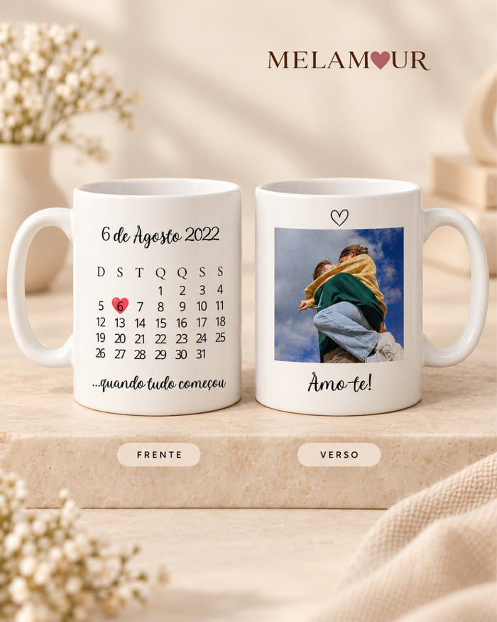 A Nossa Data | Caneca Personalizada