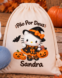 Gatinha Branca Bruxinha | Halloween