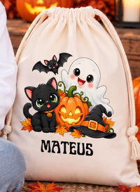 Gato Preto, Fantasma e Abóbora | Halloween